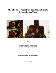 The Effects of Pedestrian Countdown Signals in Lake