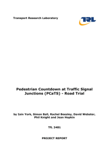 Pedestrian Countdown at Traffic Signal Junctions
