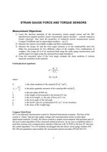 STRAIN GAUGE FORCE AND TORQUE SENSORS