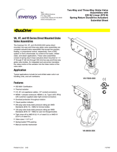 VA, VF, and VS Series Direct Mounted Globe Valve