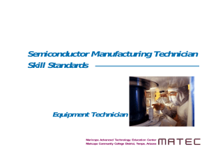 Semiconductor Manufacturing Technician Skill Standards
