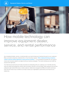 How mobile technology can improve equipment dealer