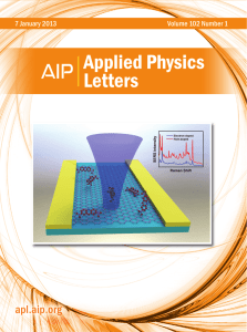 Applied Physics Letters - Engineering Science and Mechanics