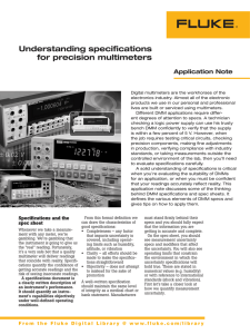 Understanding specifications for precision multimeters