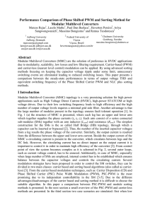 Performance Comparison of Phase Shifted PWM and Sorting