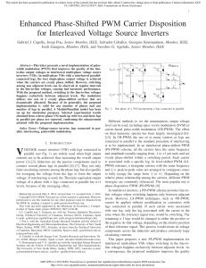 Enhanced Phase-Shifted PWM Carrier Disposition for Interleaved