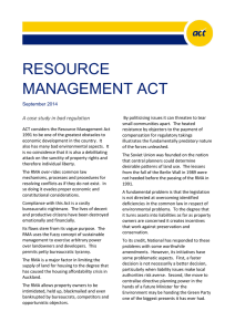 Resource Management Act