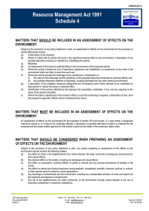Resource Management Act 1991 Schedule 4