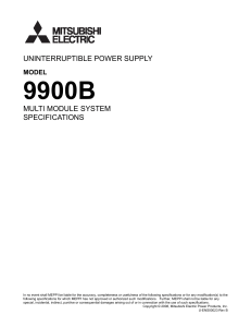 UNINTERRUPTIBLE POWER SUPPLY MULTI MODULE SYSTEM