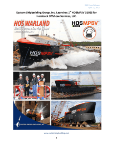 Press Release - Eastern Shipbuilding Group, Inc.