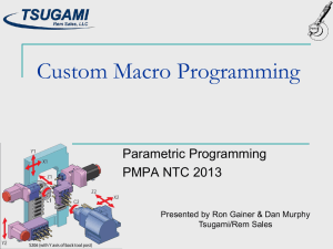 Custom Macro Programming