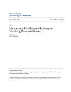 Mathematical Knowledge for Teaching and Visualizing Differential