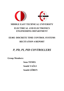 p, pd, pi, pid controllers