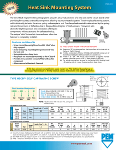 PEM Heat Sink Mounting System