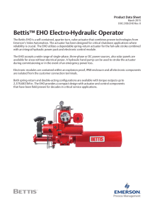 Bettis™ EHO Electro-Hydraulic Operator