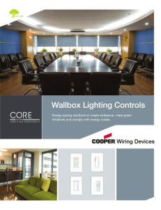 Wallbox Lighting Controls