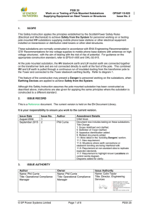 PSSI 25 Work on or Testing of Pole Mounted Substations Supplying