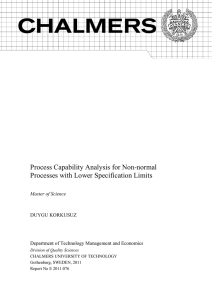 Process Capability Analysis for Non-normal Processes