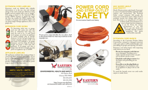 why worry about electricity? extension cord
