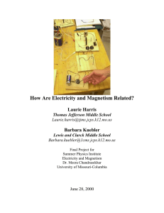 Making Motors - How are Electricity and Magnetism Related?