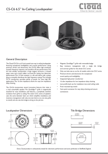 CS-C6 6.5” In-Ceiling Loudspeaker