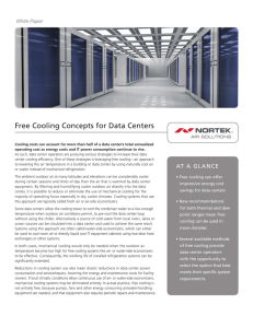 Free Cooling Concepts for Data Centers