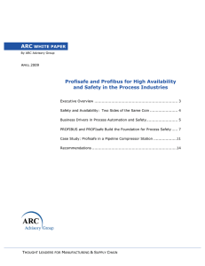 ARC White Paper Profisafe Profibus Support Safety and