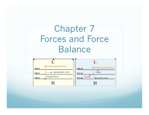 Chapter 7 Forces and Force Balance