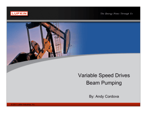 Variable Speed Drives Beam Pumping
