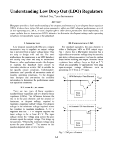 Understanding Low Drop Out (LDO) Regulators