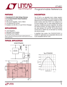 LT1431 - Programmable Reference