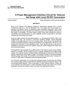 A Power Management Interface Circuit for