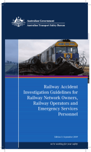 Rail Accident Guidelines - Australian Transport Safety Bureau (ATSB)