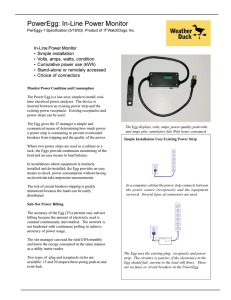 PowerEgg: In-Line Power Monitor