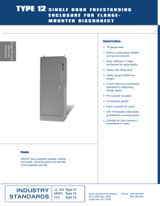 the info sheet - Austin Electrical Enclosures