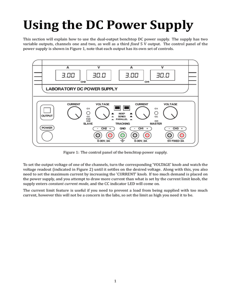 using-the-dc-power-supply