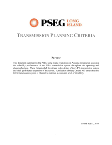 transmission planning criteria