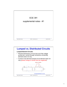 Lumped vs. Distributed Circuits