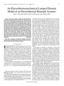 An Electrothermomechanical Lumped Element Model of an