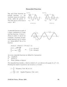 Sinusoidal Function