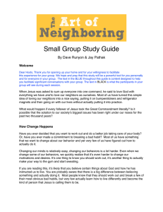 the Small Group Study Guide
