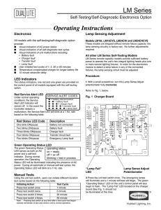 Operating Instructions LM Series - Dual-Lite