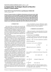 Compensation Techniques Based on Reactive Power Conservation