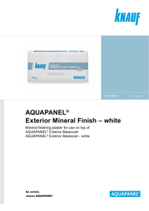 AQUAPANEL® Exterior Mineral Finish – white