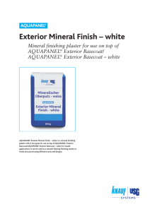 Exterior Mineral Finish – white