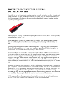 powerpole®connector general installation tips