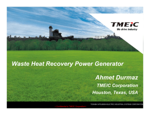 Waste Heat Recovery Power Generator