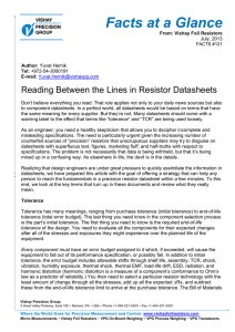 Reading Between the Lines in Resistor Datasheets