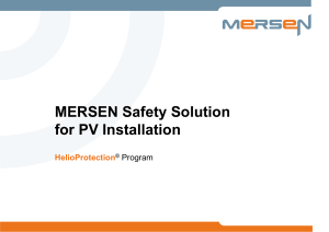 MERSEN Safety Solution for PV Installation HelioProtection