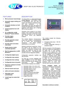 deep sea electronics plc auto start instrumentation module